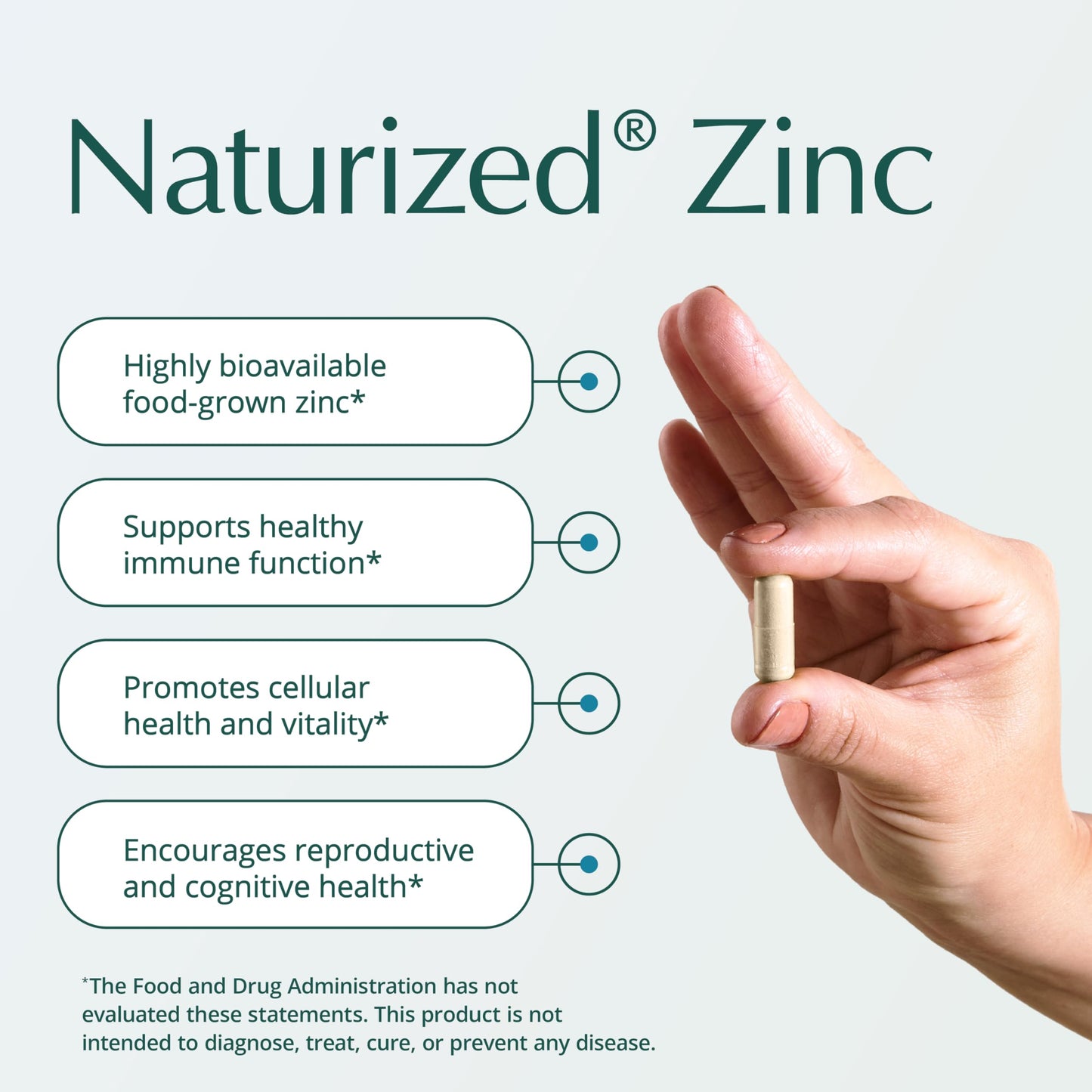 Natura Health Products 25 mg Zinc Supplement, 60 Capsules