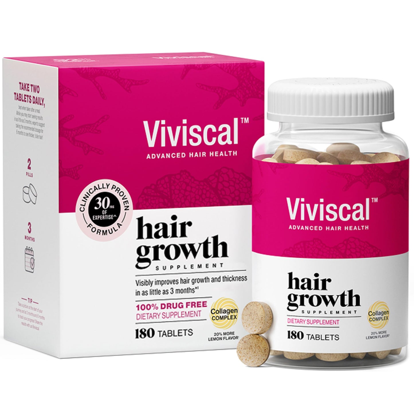 Viviscal Hair Growth Supplements for Women 180 Capsules