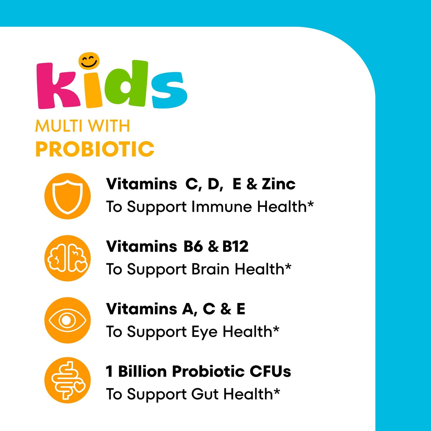 ONE A DAY Kids Multivitamin with Probiotic Gummy, 60 Count