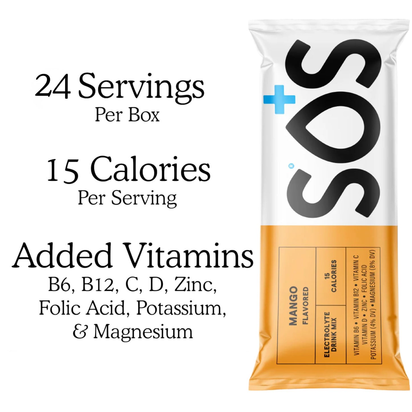 SOS Hydration Electrolyte Powder Sticks 5.5 oz