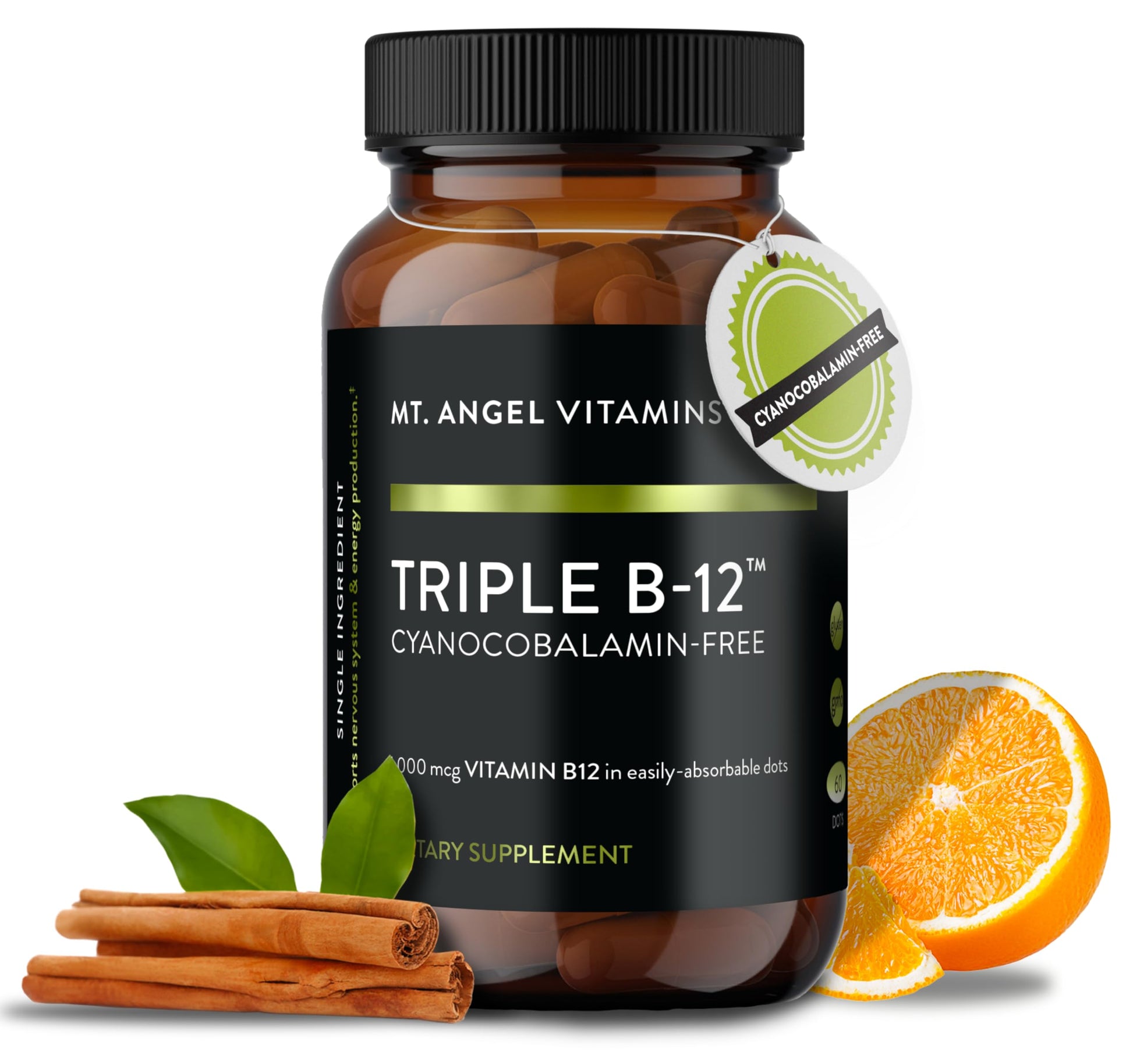 Mt. Angel Vitamins Triple B-12 Dots Capsules, 60 Count