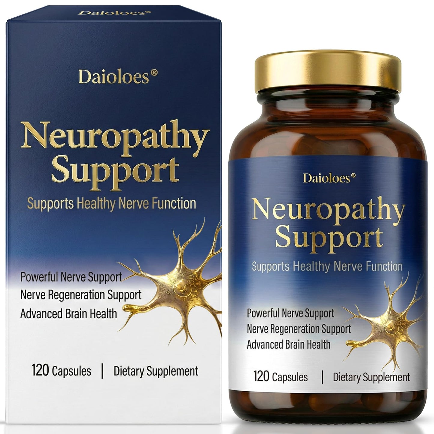 Daioloes R-Alpha Lipoic Acid Vitamin B1, B6, B12, Magnesium Capsule 120 Count