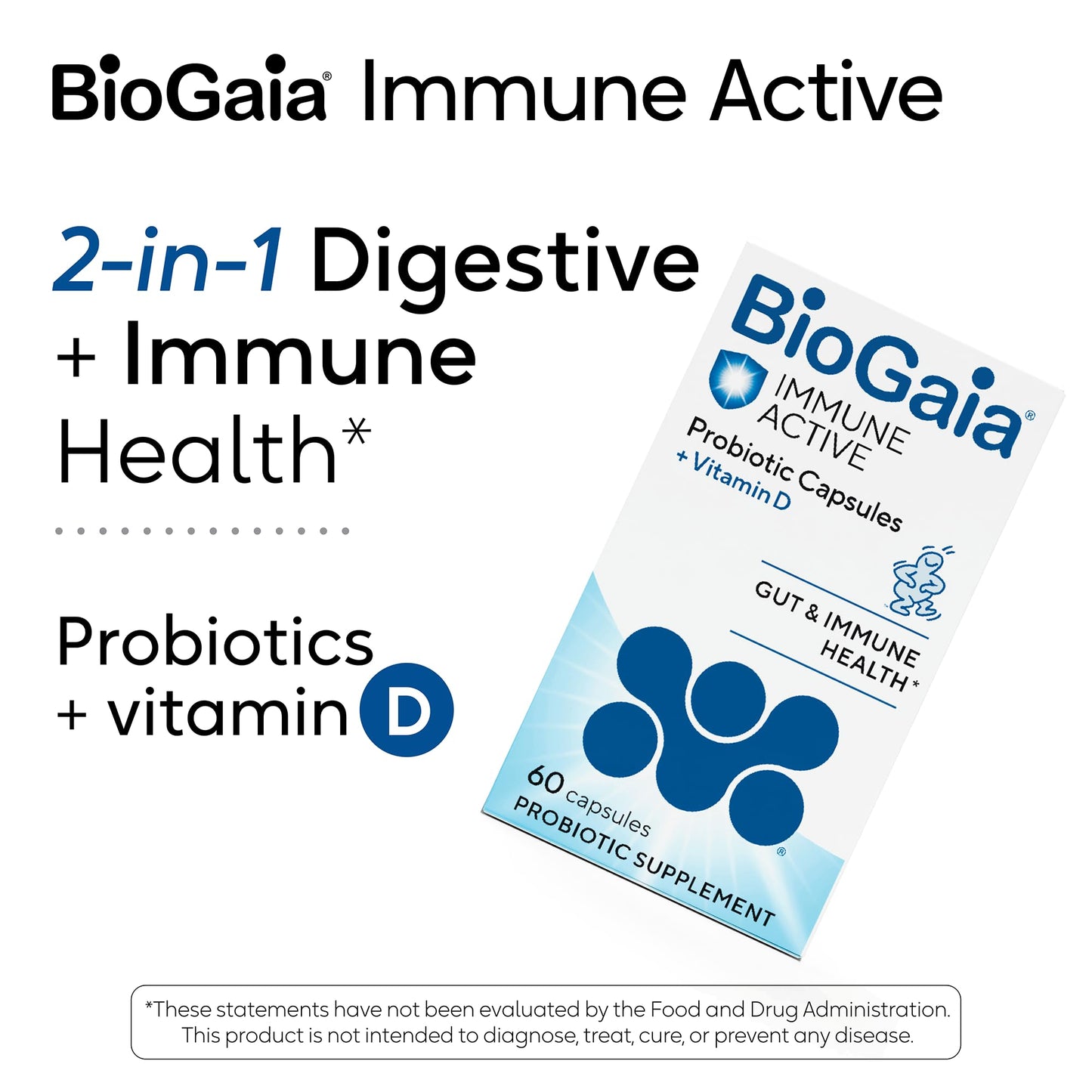 BioGaia Protectis Immune Active Probiotic Capsules, 60 Count