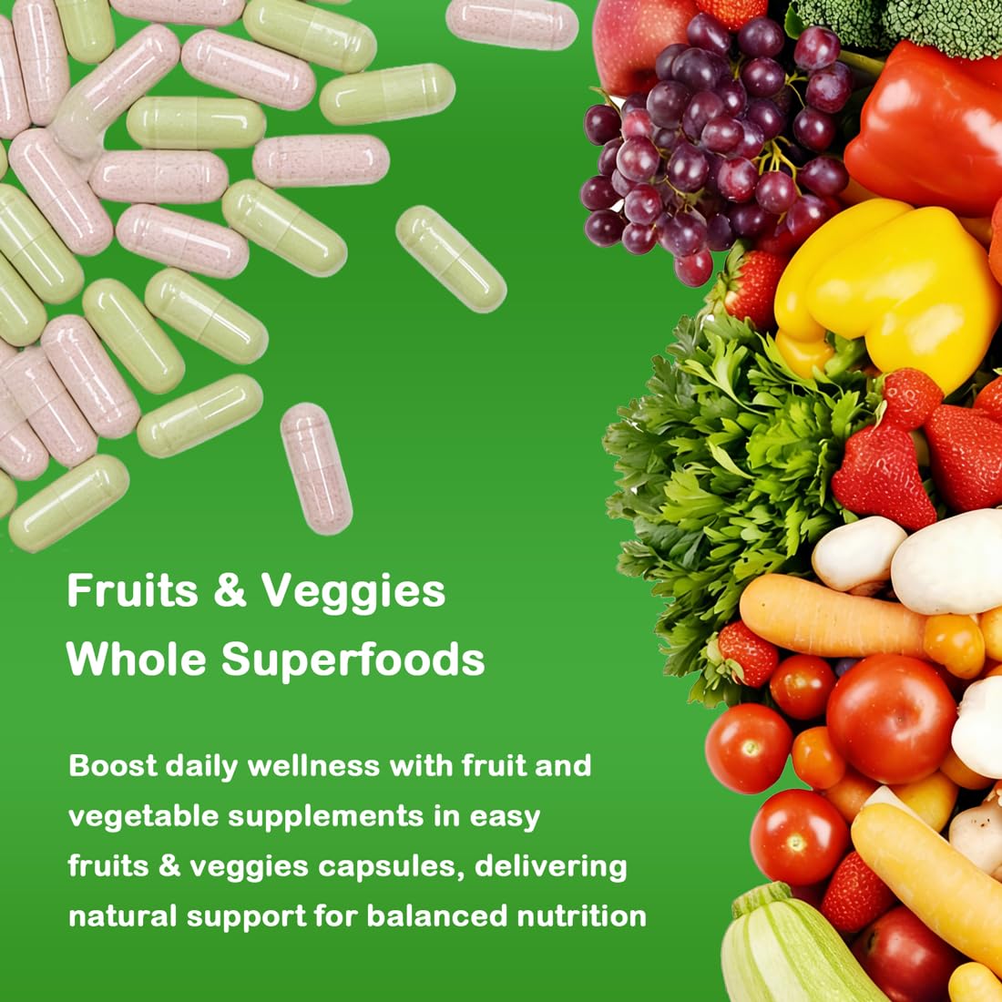Vespecial Fruit and Veggies Supplement Capsule, 180 Capsules