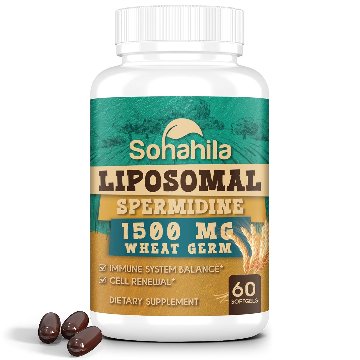 Sohahila Spermidine Supplement Softgels 60 Count