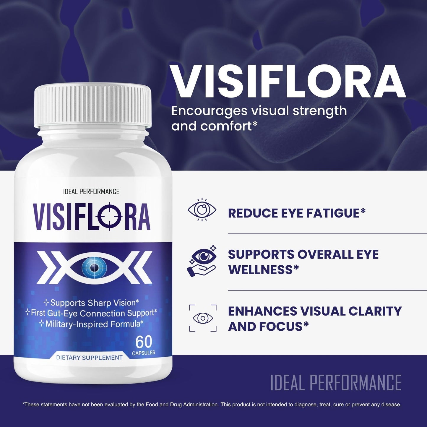 IDEAL PERFORMANCE VisiFlora Capsule, 120 Count