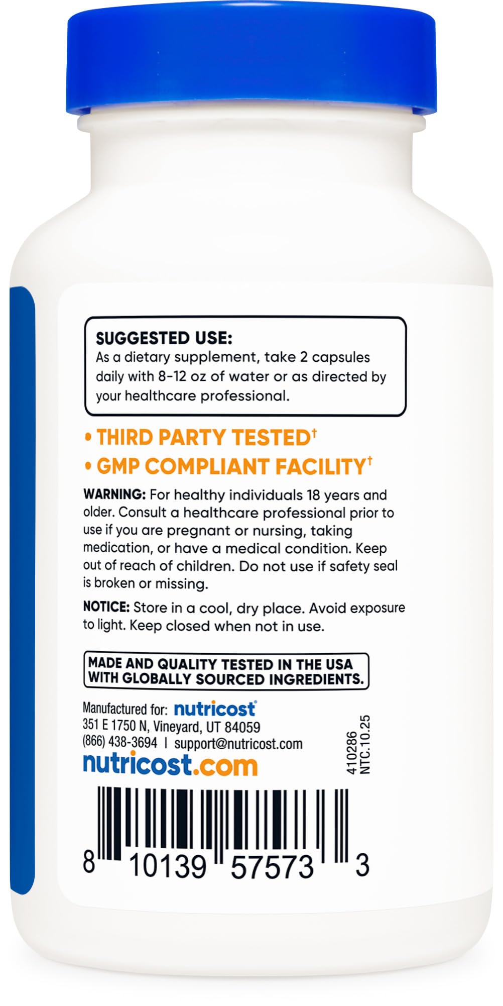 Nutricost Cistanche Tubulosa 500mg Capsule, 120 Capsules