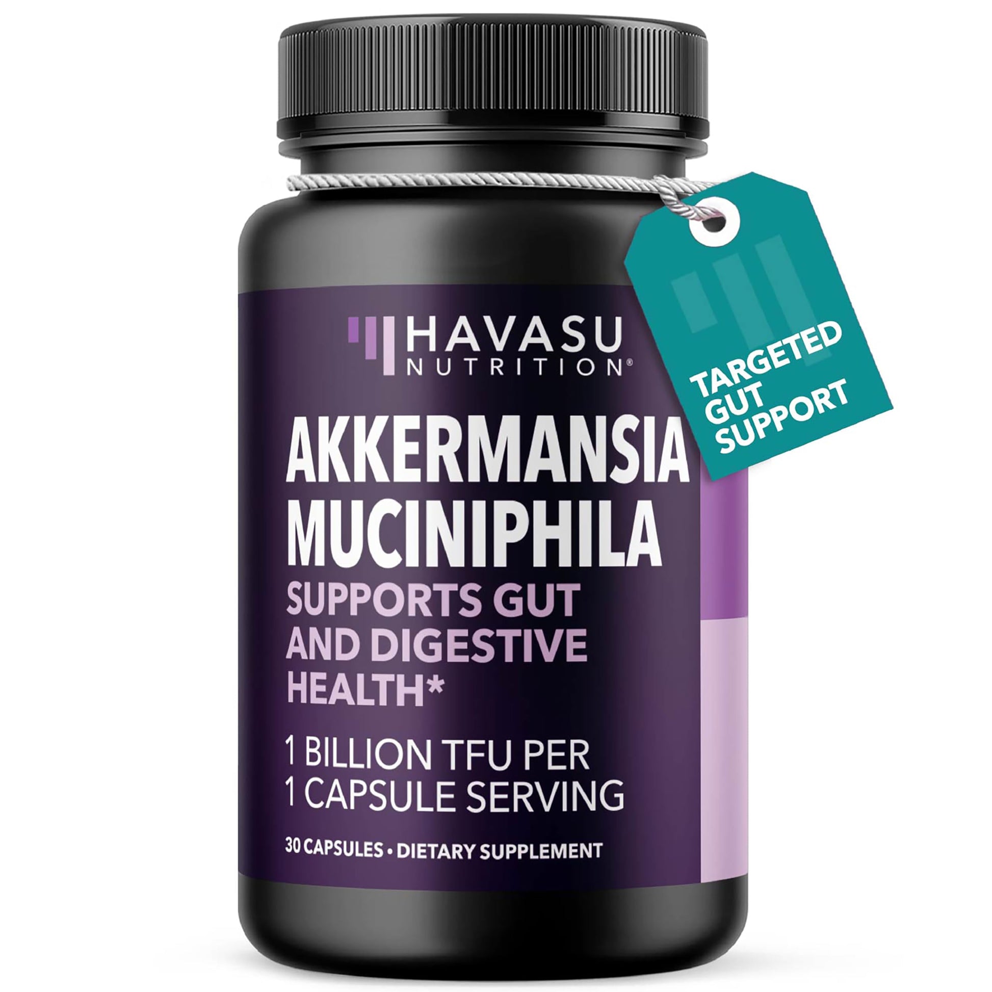 HAVASU NUTRITION Akkermansia Muciniphila 1 Billion TFU GLP-1 Nutritional Support Capsule, 30 Count
