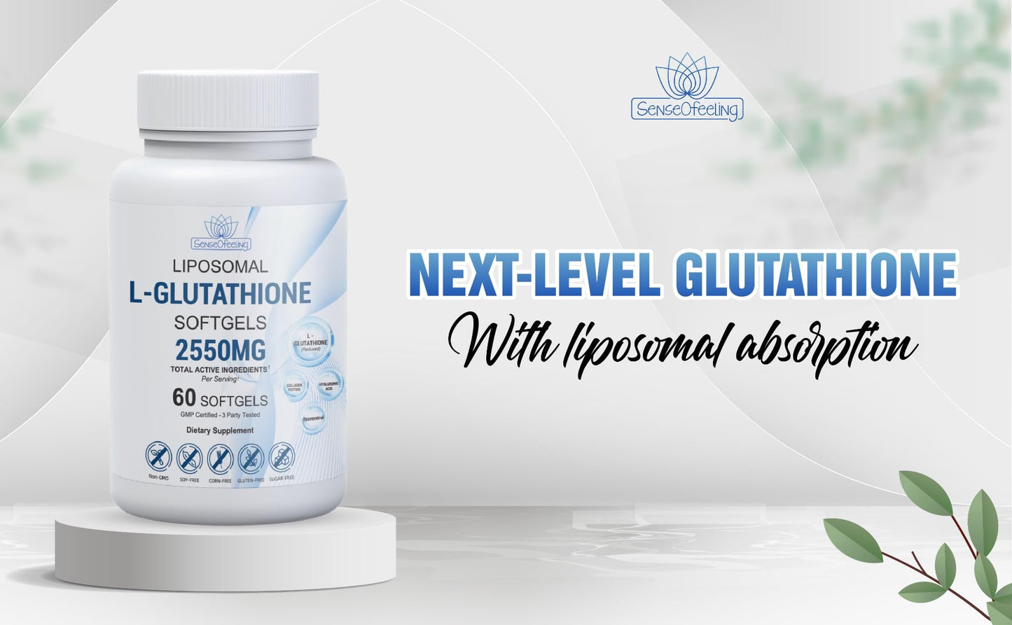 senseOfeeling Liposomal Glutathione Softgel 60