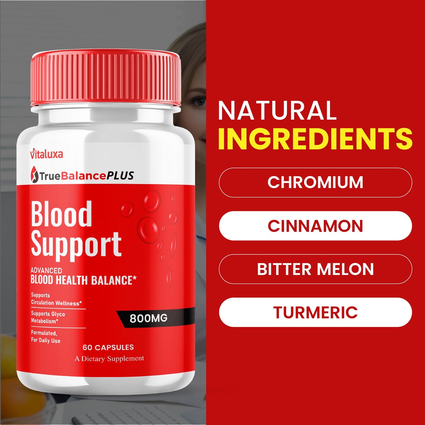 Vitaluxa Tru Balance Plus Support Capsules 300 Capsules
