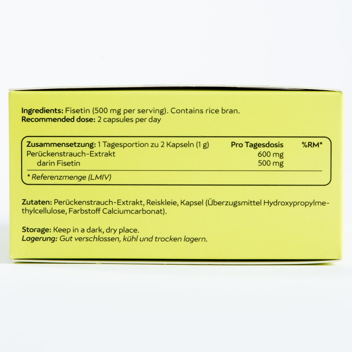 MASI Fisetin Supplement 250mg Capsules, 60 Count