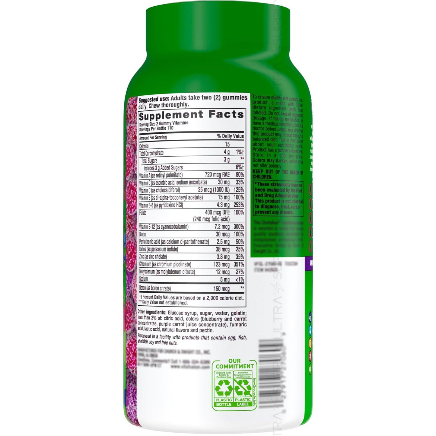 Generic Vita Fusion Men's Multivitamin Gummies 220 Count
