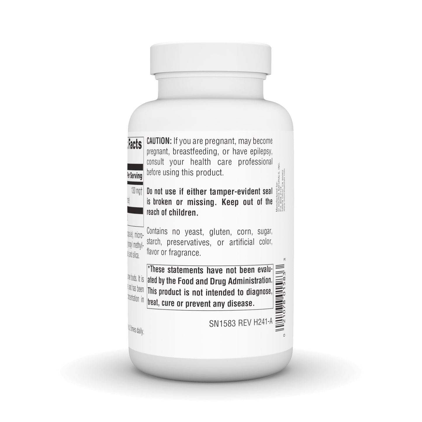Source Naturals DMAE, Dimethylaminoethanol Bitartrate Capsules 200