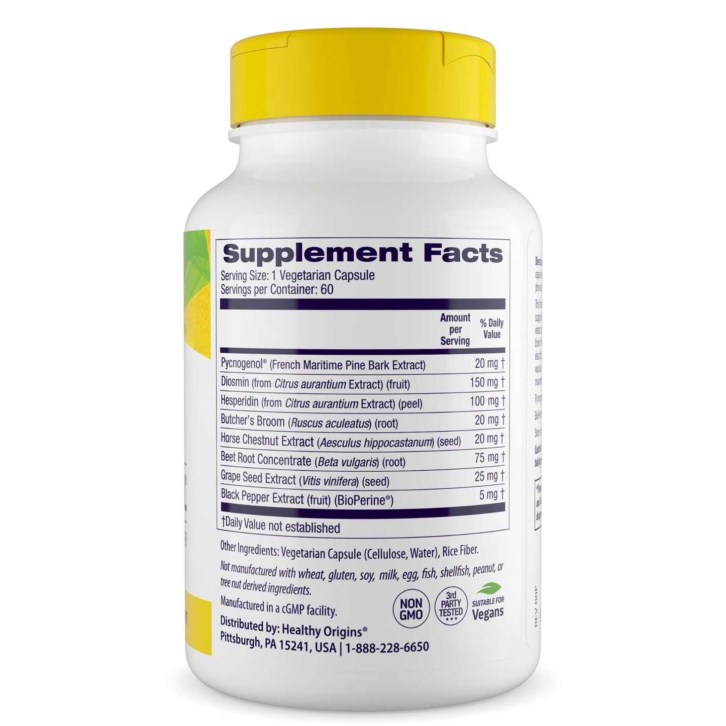 Healthy Origins Pycnogenol Circulation Complex Capsule, 60 Count