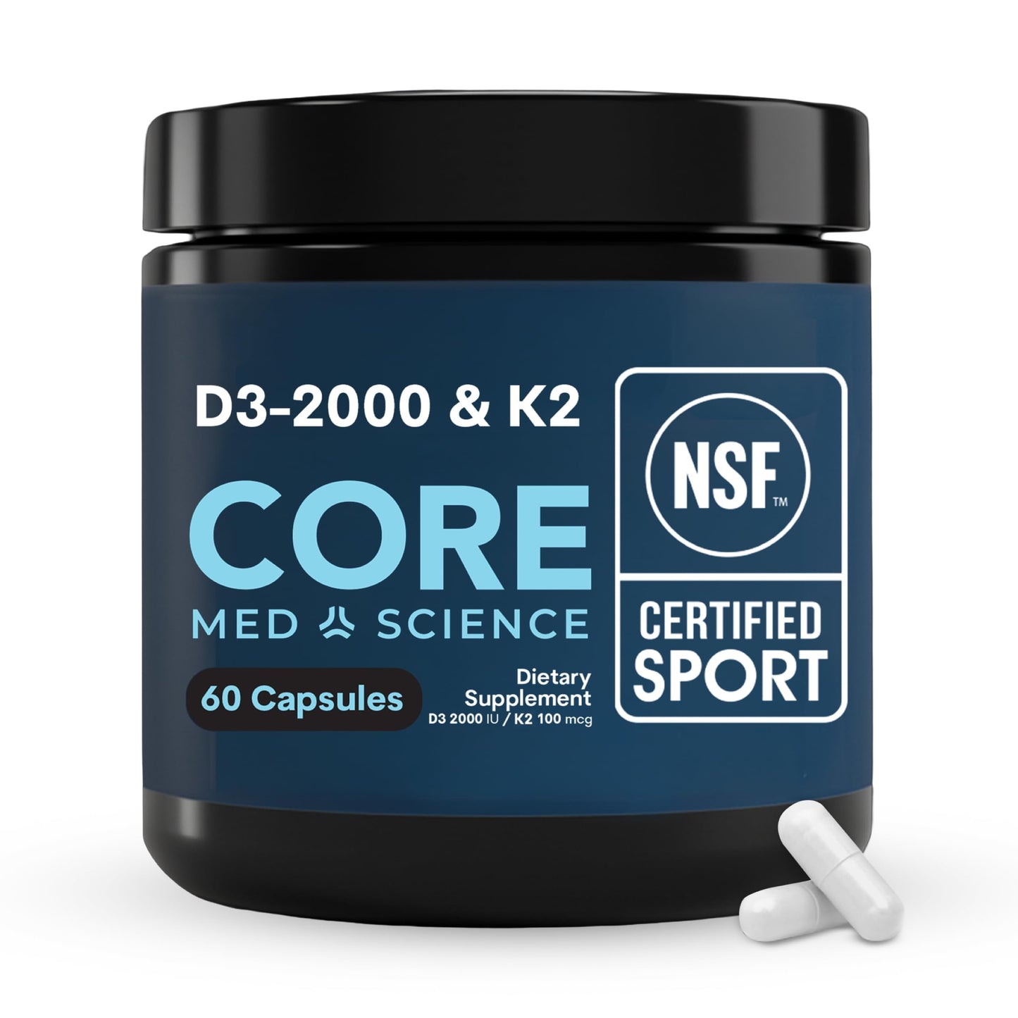 Core Med Science Vitamin D3 & K2 Supplement Capsule 60 Capsules