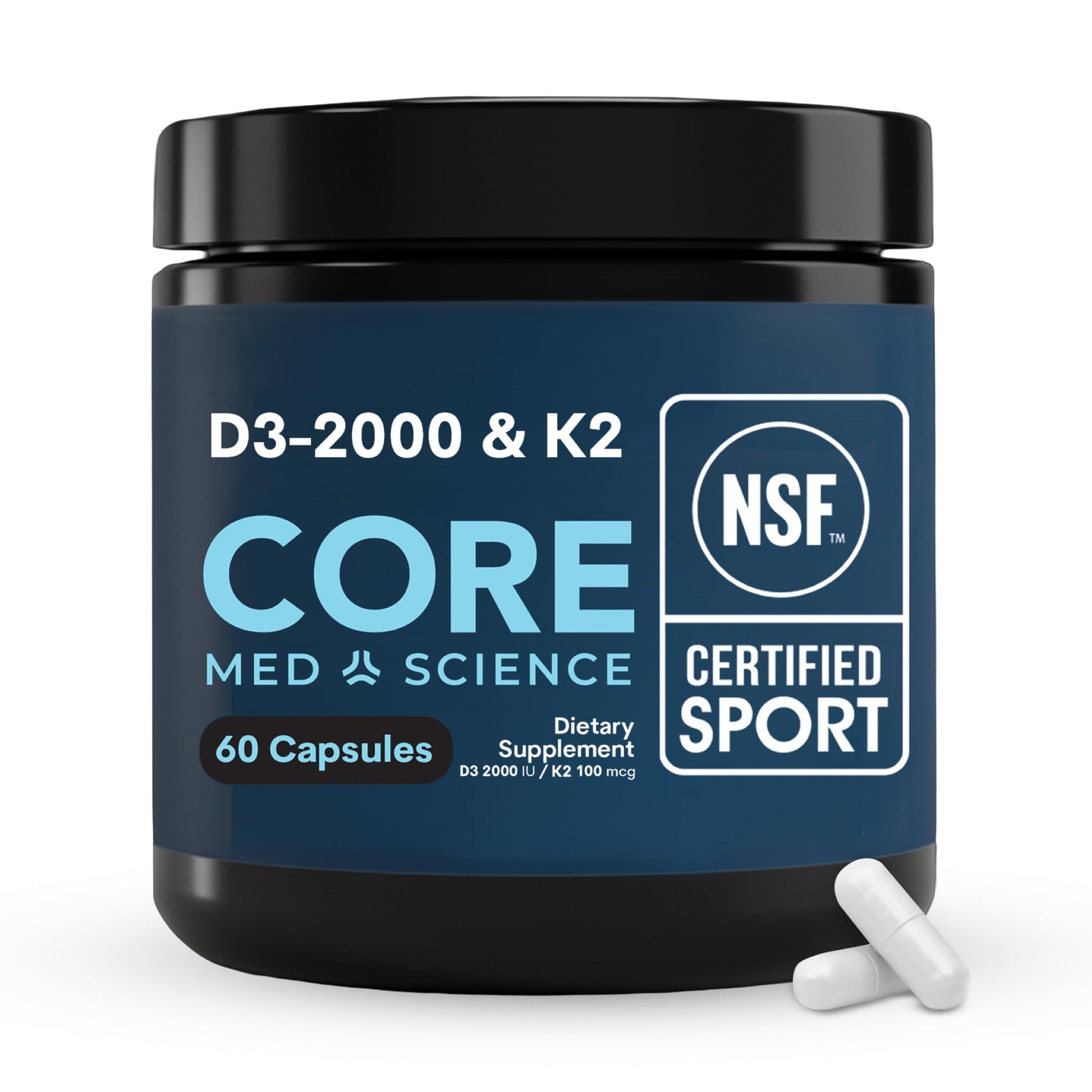 Core Med Science Vitamin D3 & K2 Supplement Capsule 60 Capsules