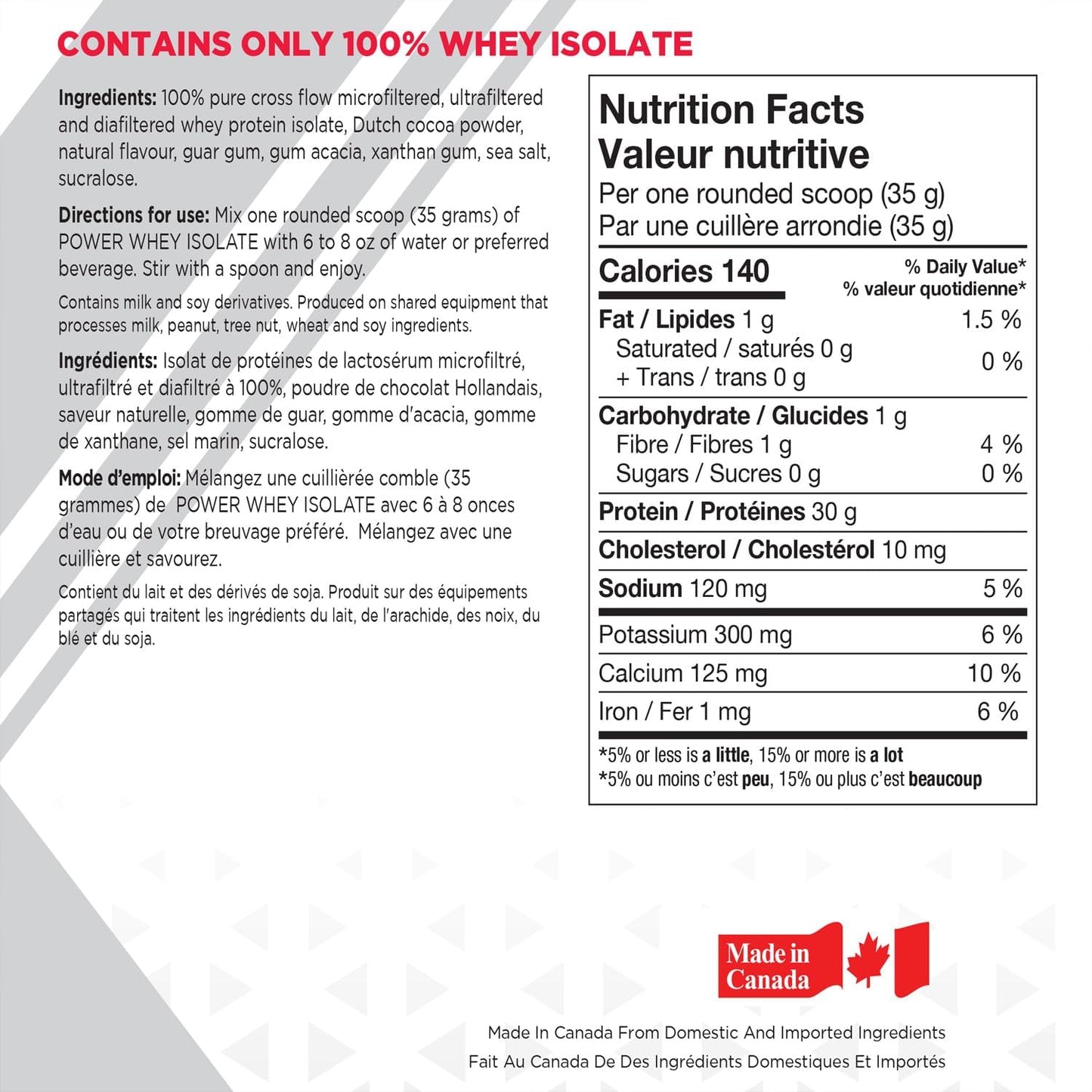 BIOX PERFORMANCE NUTRITION BioX Power Whey Isolate Powder, 64 Servings
