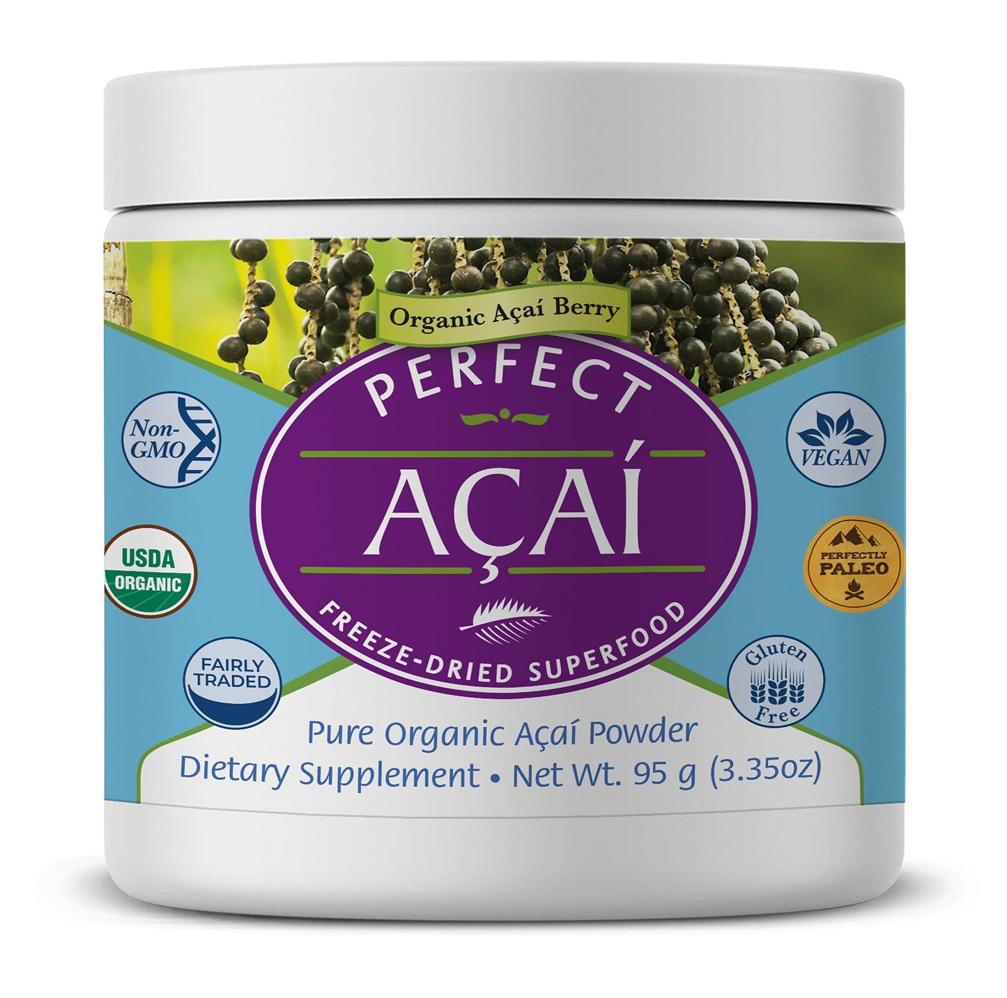 Perfect Supplements Perfect Acai Powder, 3.35 oz