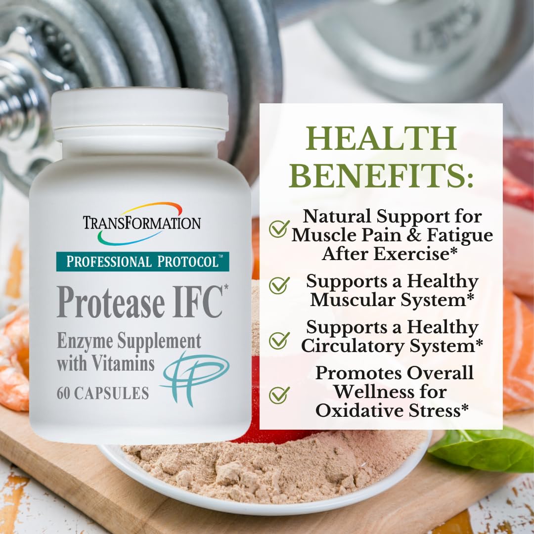 TRANSFORMATION Enzyme Protease IFC Enzyme Supplement Capsule, 60 Capsules