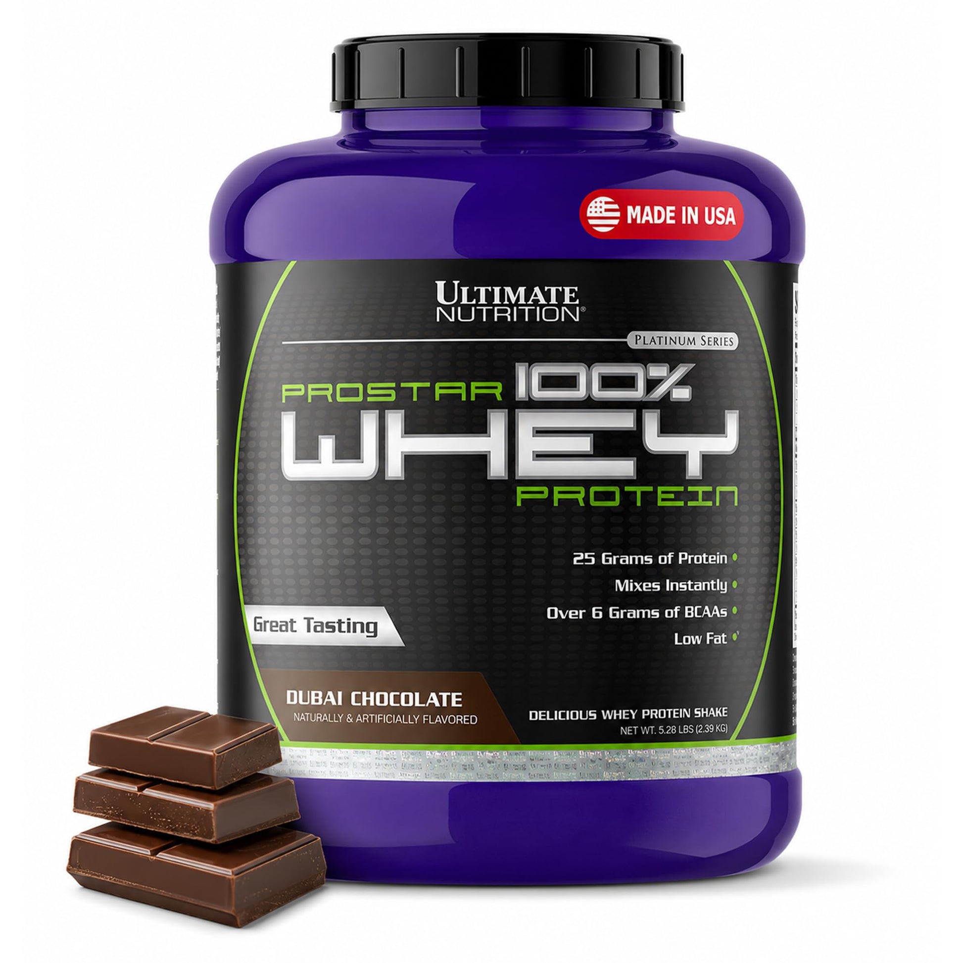 Ultimate Nutrition Prostar Whey Protein Isolate Dubai Chocolate Powder 84.48