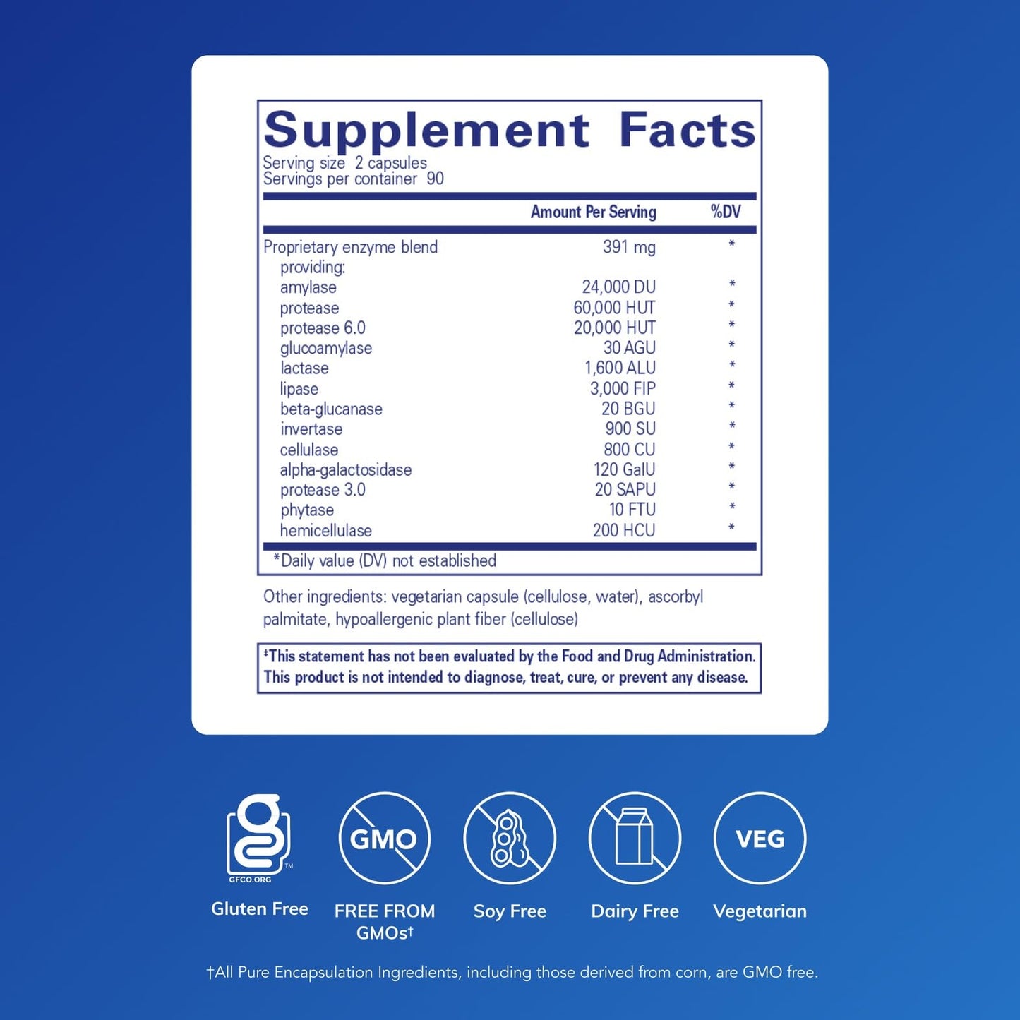 Pure Encapsulations Digestive Enzymes Ultra Capsule, 180