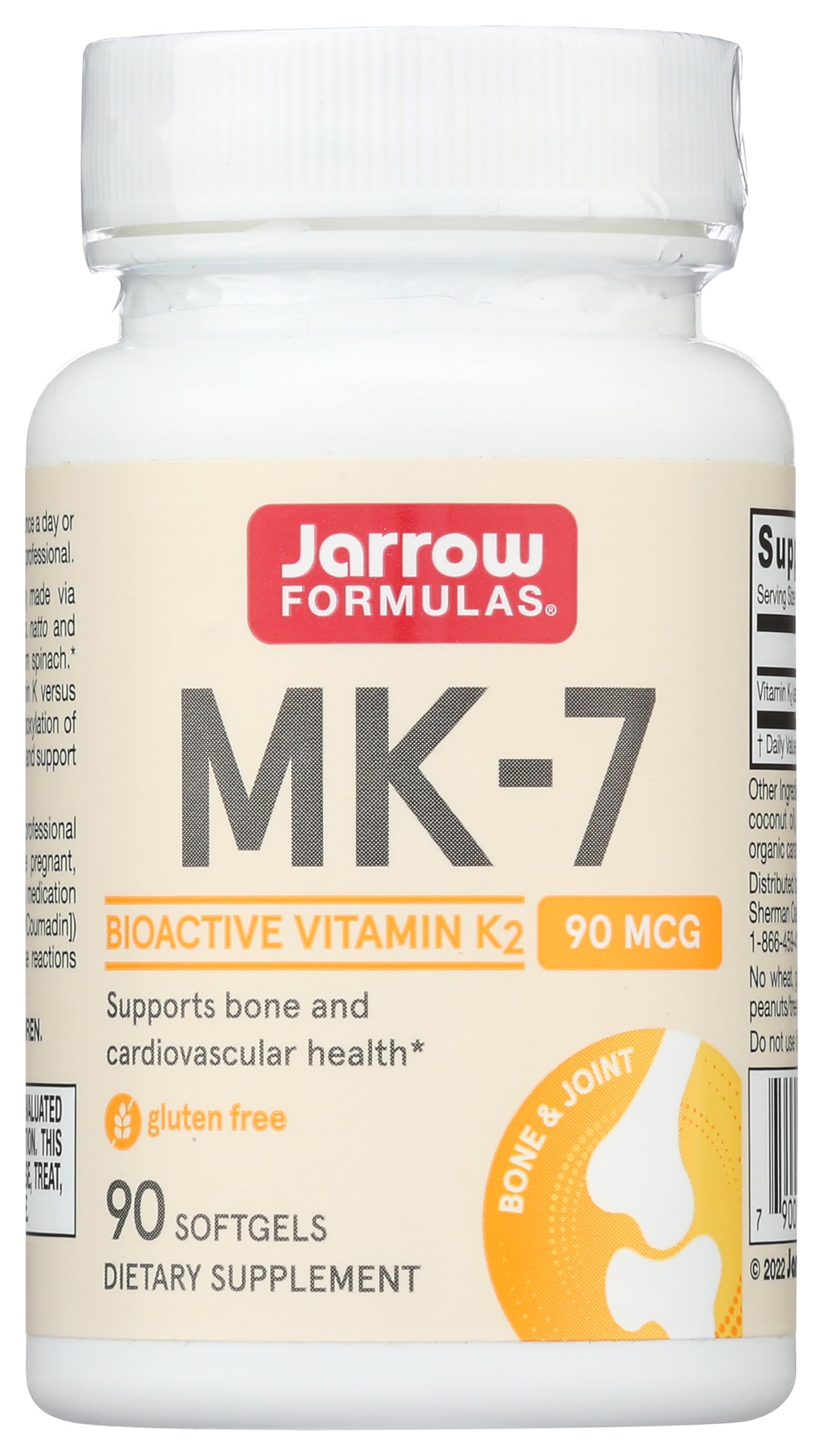 Jarrow Formulas MK-7 90 mcg Softgels 90