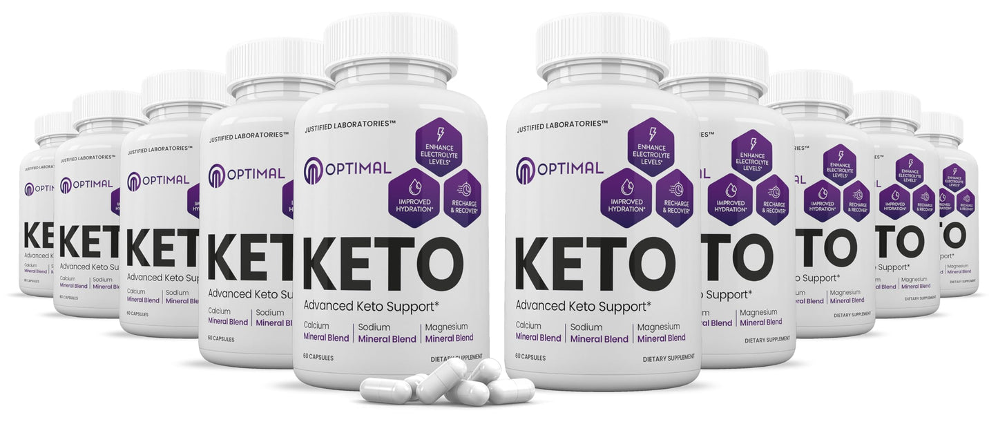 Justified Laboratories Optimal Keto Pills 1275mg Capsules, 60 Count