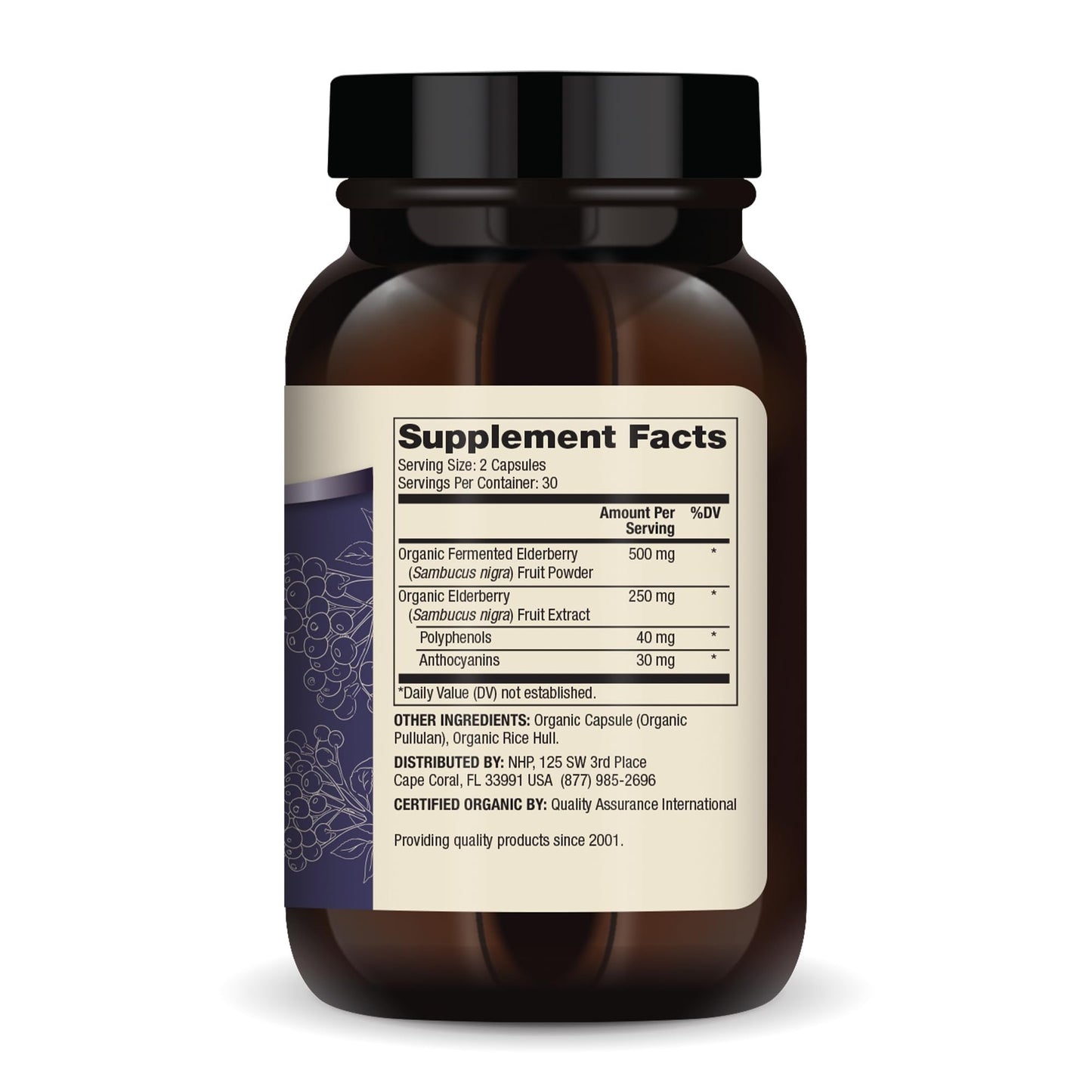 Dr. Mercola Organic Fermented Elderberry 60 Capsules