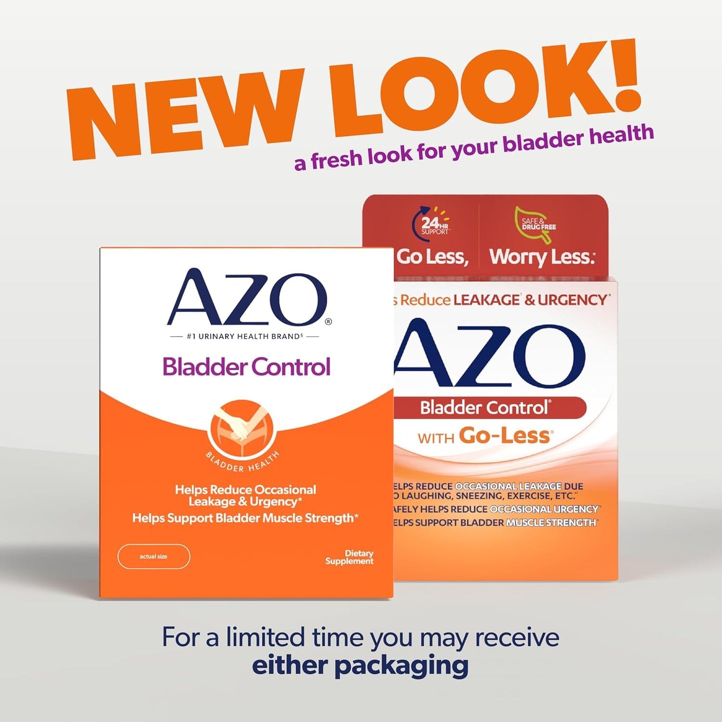 AZO Bladder Control with Go-Less Daily Supplement Capsules 54