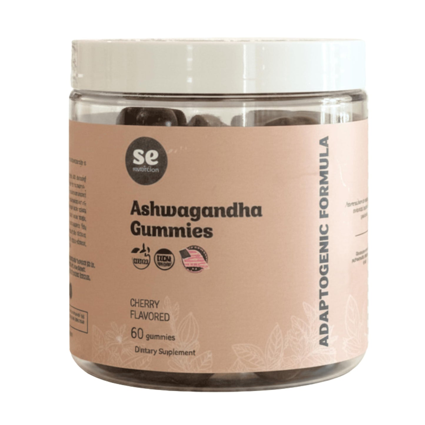 SE Nutrition Ashwagandha Gummies with Vitamin D, 60 Gummies