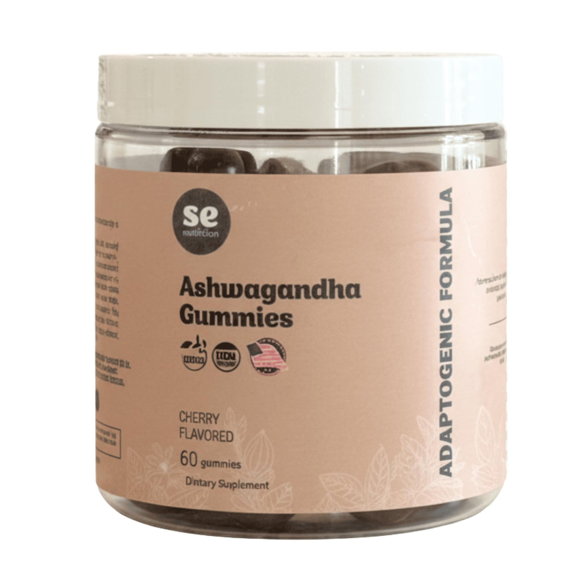 SE Nutrition Ashwagandha Gummies with Vitamin D, 60 Gummies
