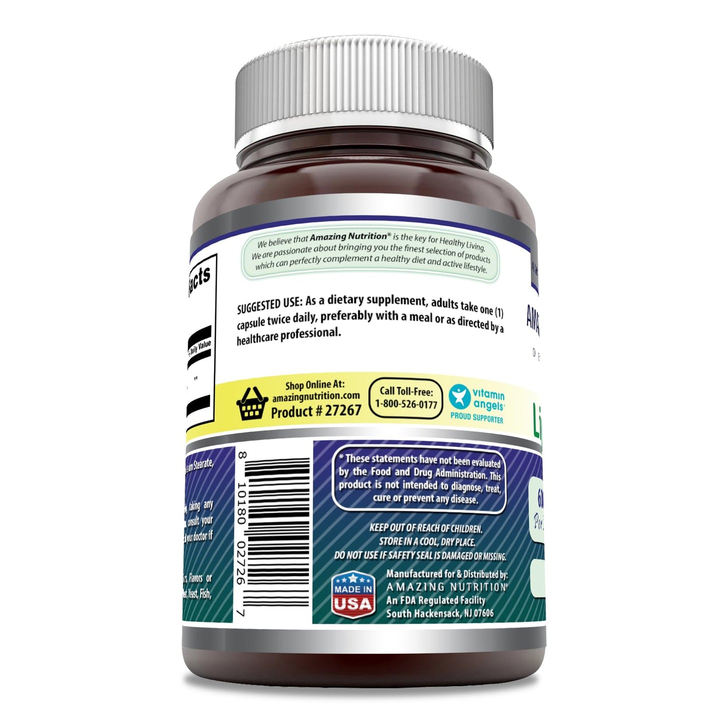 Amazing Nutrition Alpha Lipoic Acid Capsule 1 Count