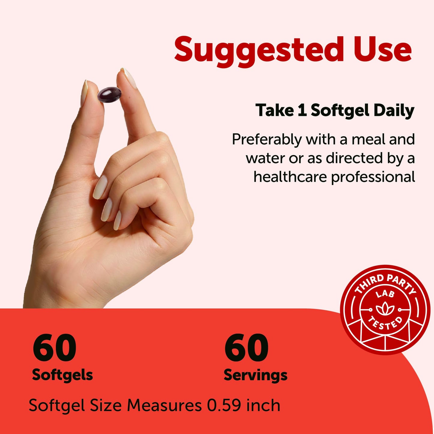 Micro Ingredients Astaxanthin 24mg Per Serving with MCT Oil Softgels, 60 Softgels