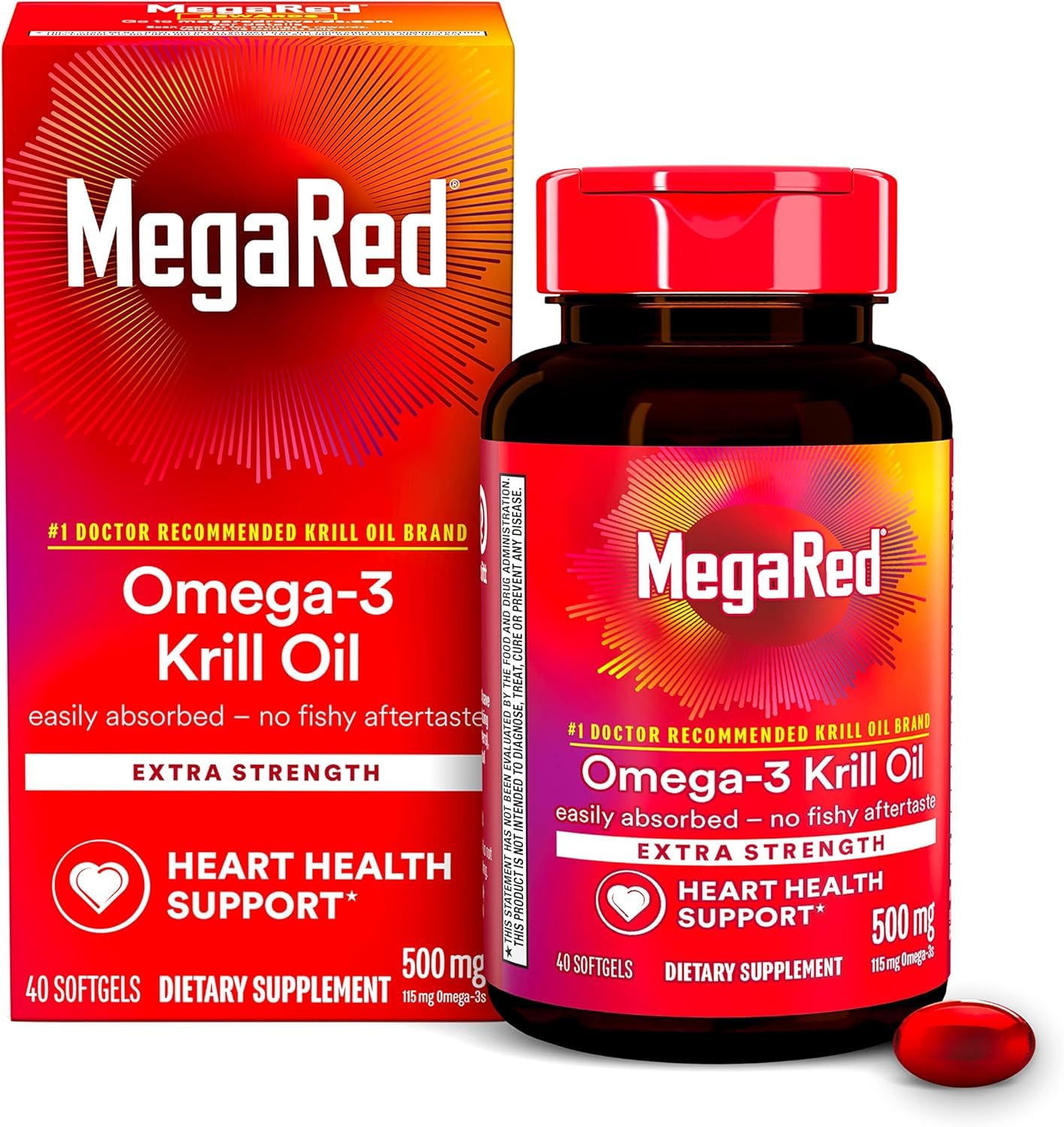 Schiff MegaRed Softgels Extra Strength, 40 Count