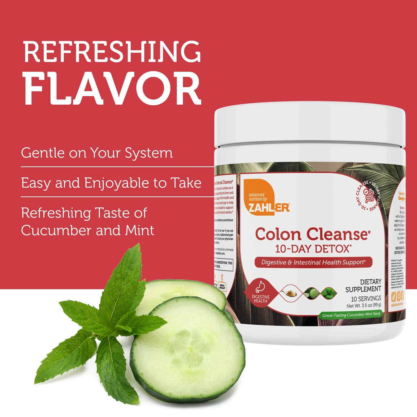 Zahler Colon Cleanse 10-Day Detox Powder 3.49 oz
