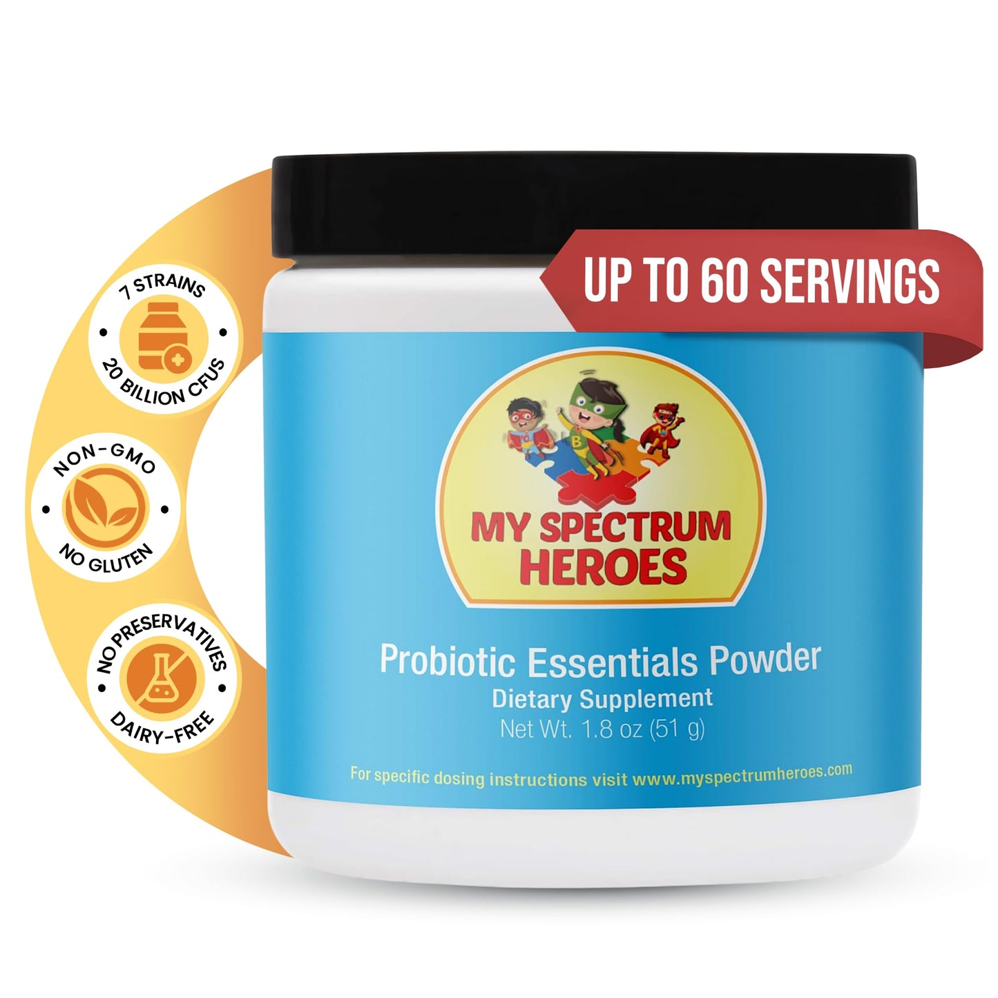 My Spectrum Heroes Probiotic for Kids Powder 51 g