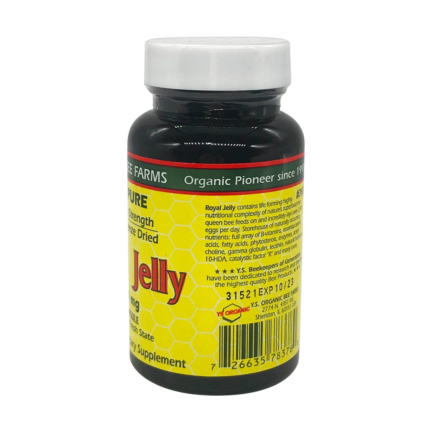 YS Organic Pure Royal Jelly Capsules 35 Count