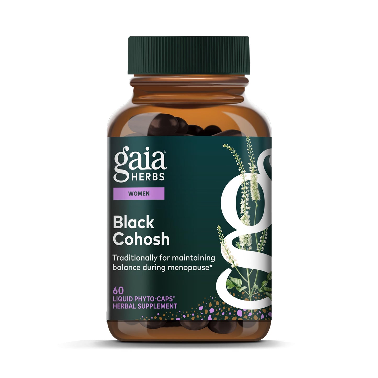 Gaia Herbs Black Cohosh Capsules 60 Count