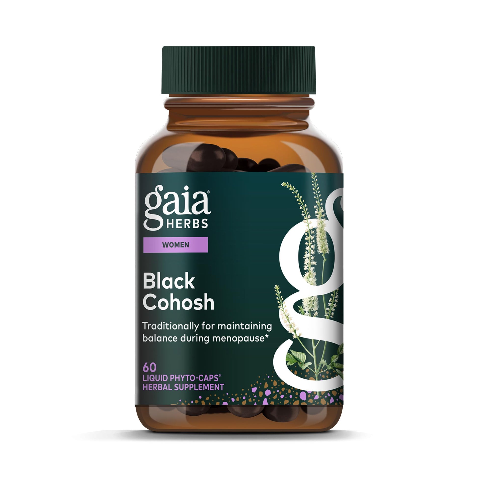 Gaia Herbs Black Cohosh Capsules 60 Count