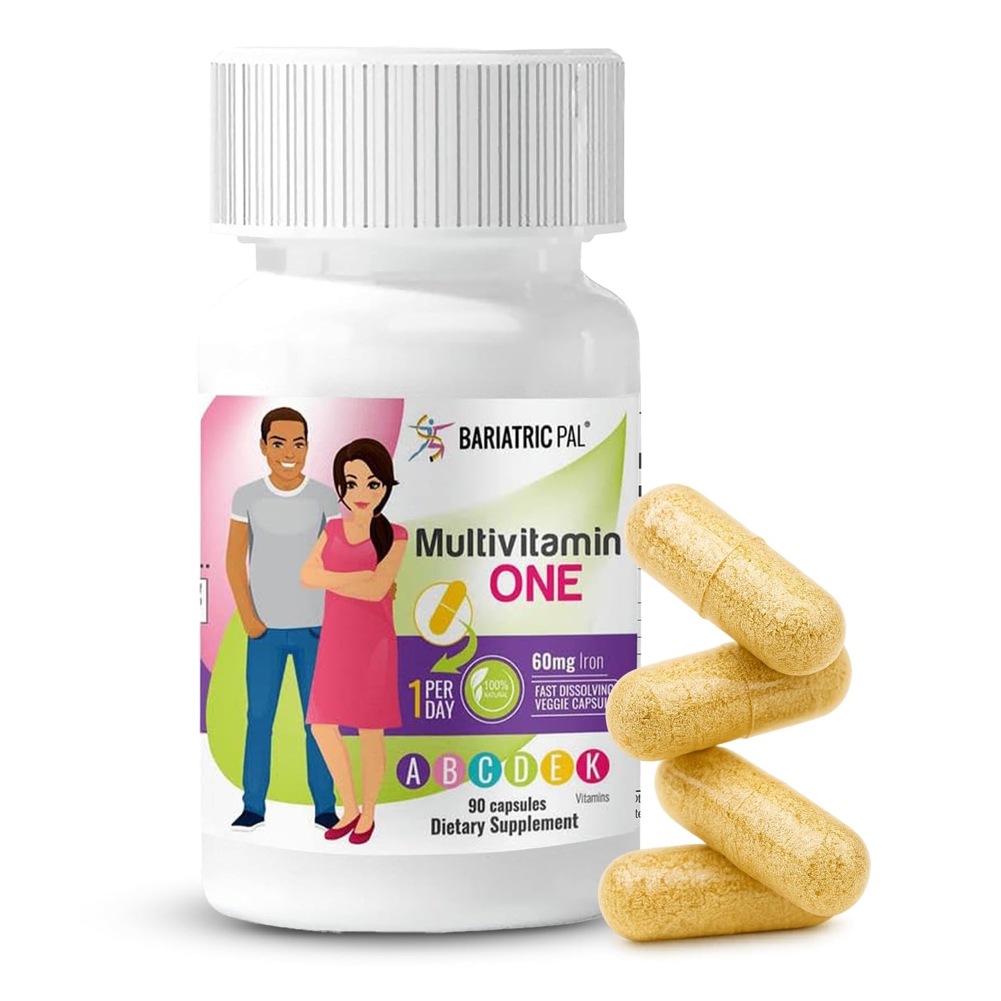 BariatricPal Multivitamin ONE 1 Per Day Capsule 90 Count