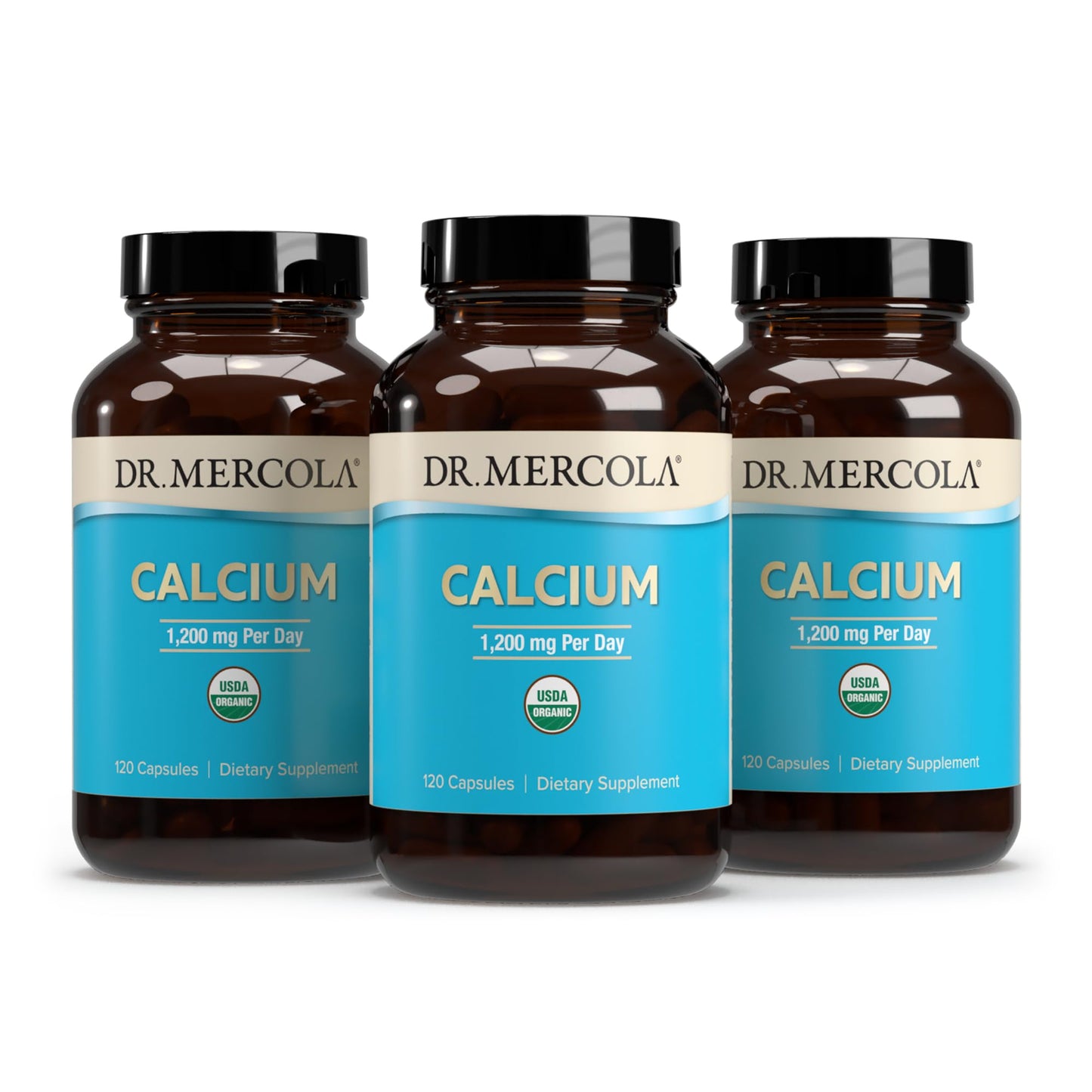 Dr. Mercola Organic Calcium 1200 mg Capsules, 120 Count