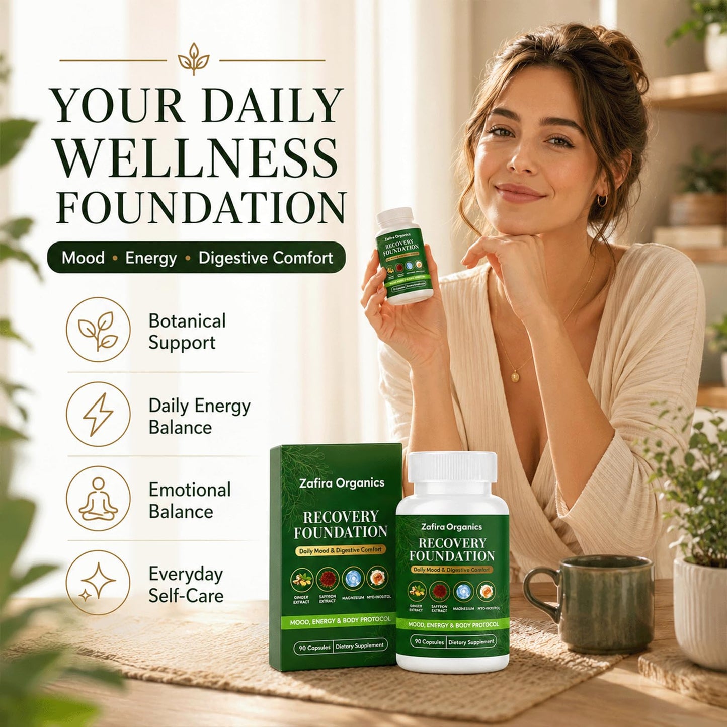 TQIUH Zafira Recovery Foundation 90 Capsules