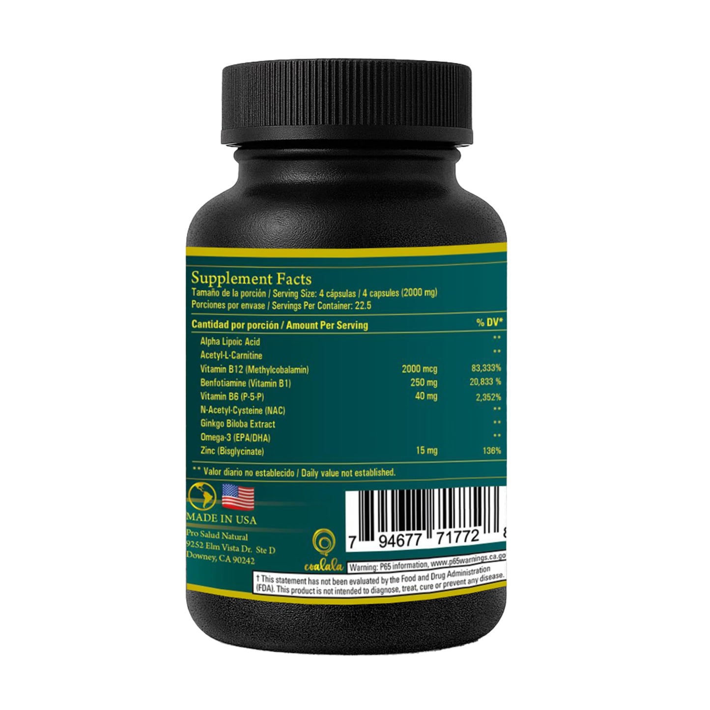 Betel Natural NeuroRestore+ Nerve Support Capsule, 1 Count