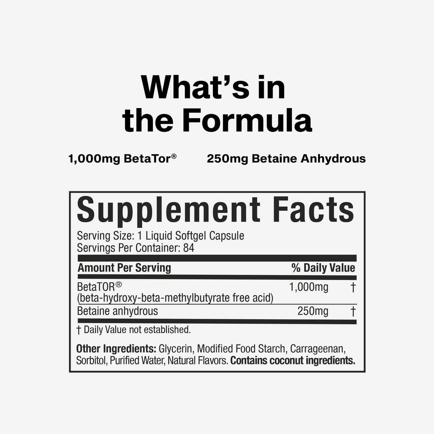MuscleTech HMB Supplements 1000mg Clear Muscle Softgels 42 Count