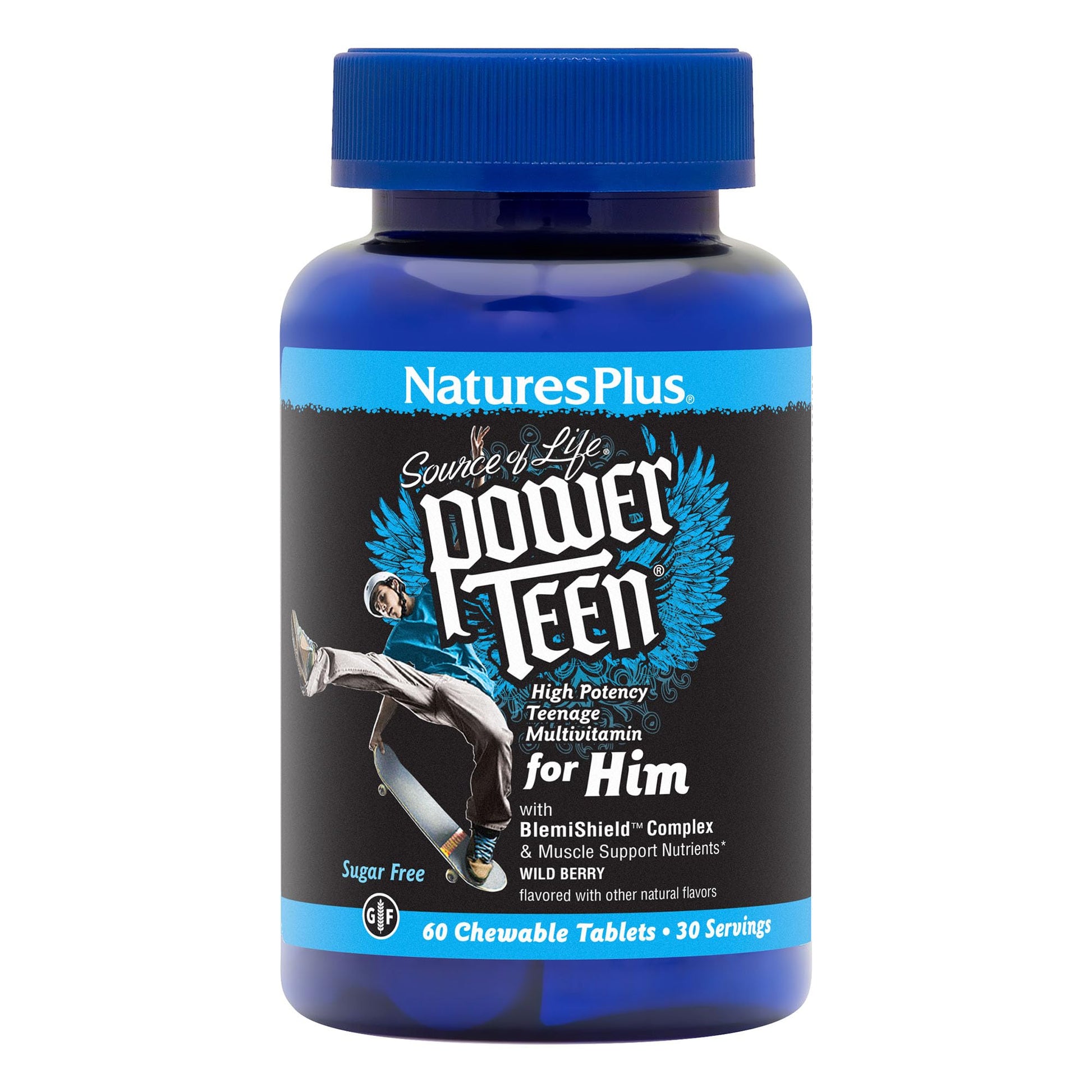 NaturesPlus Power Teen for Him 60 Tablets
