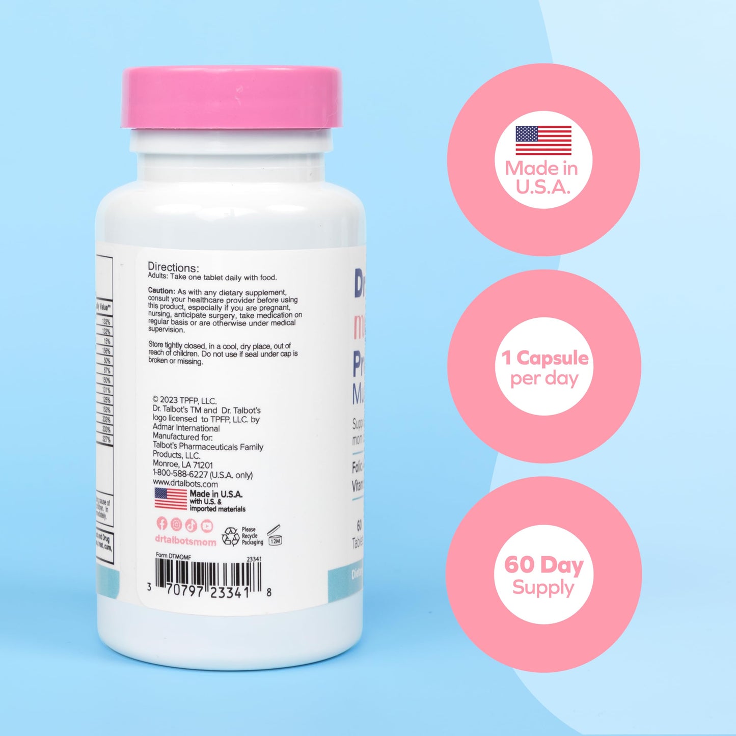 Dr. Talbot's Mom Prenatal Multi-Vitamin Tablets, 60 Count