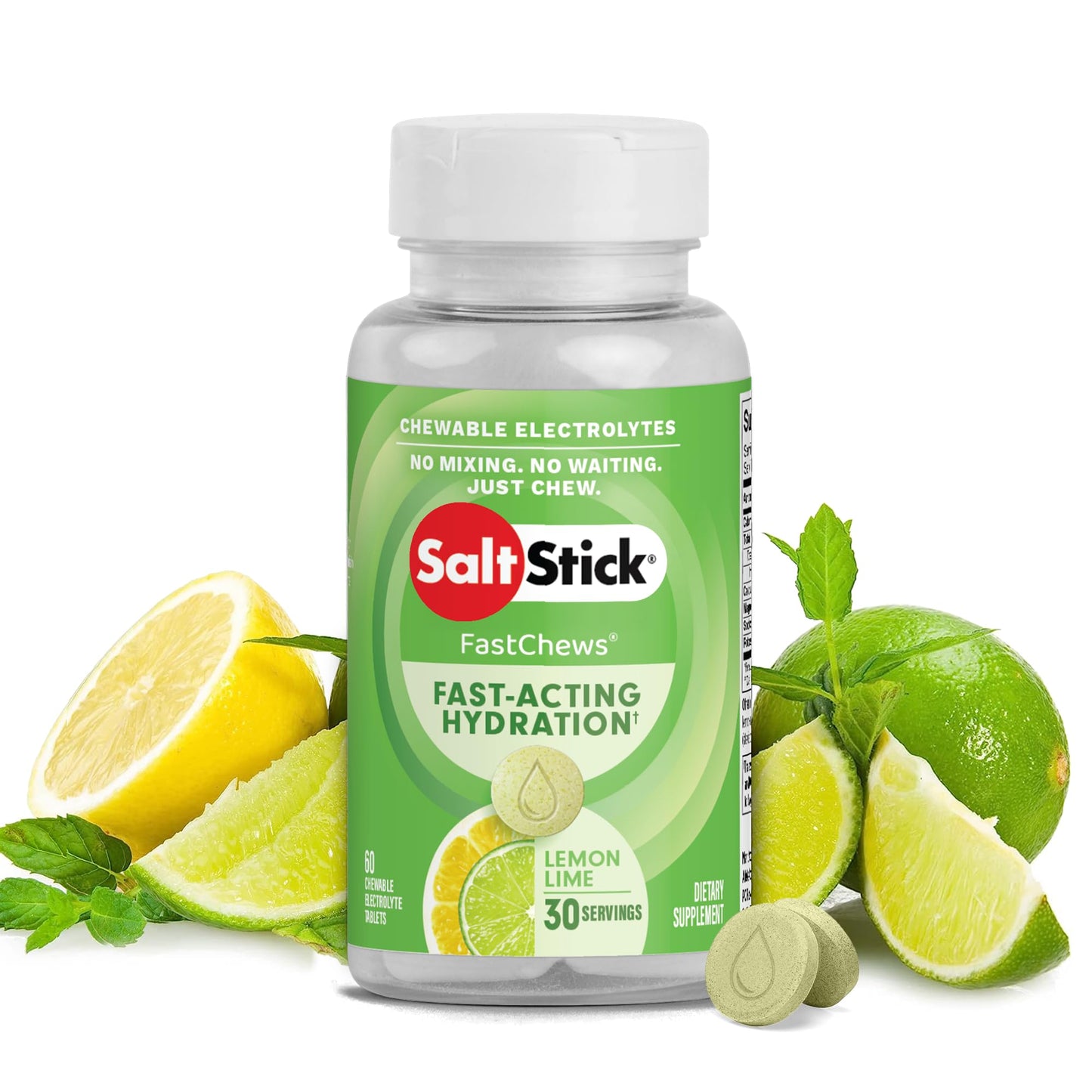 SaltStick Electrolyte FastChews Chewable 60 Count