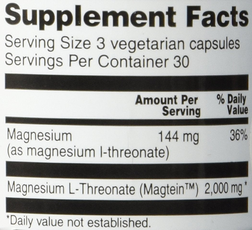 Vitacost Brand Magtein Magnesium L-Threonate 2010 mg Capsules, 90 Count
