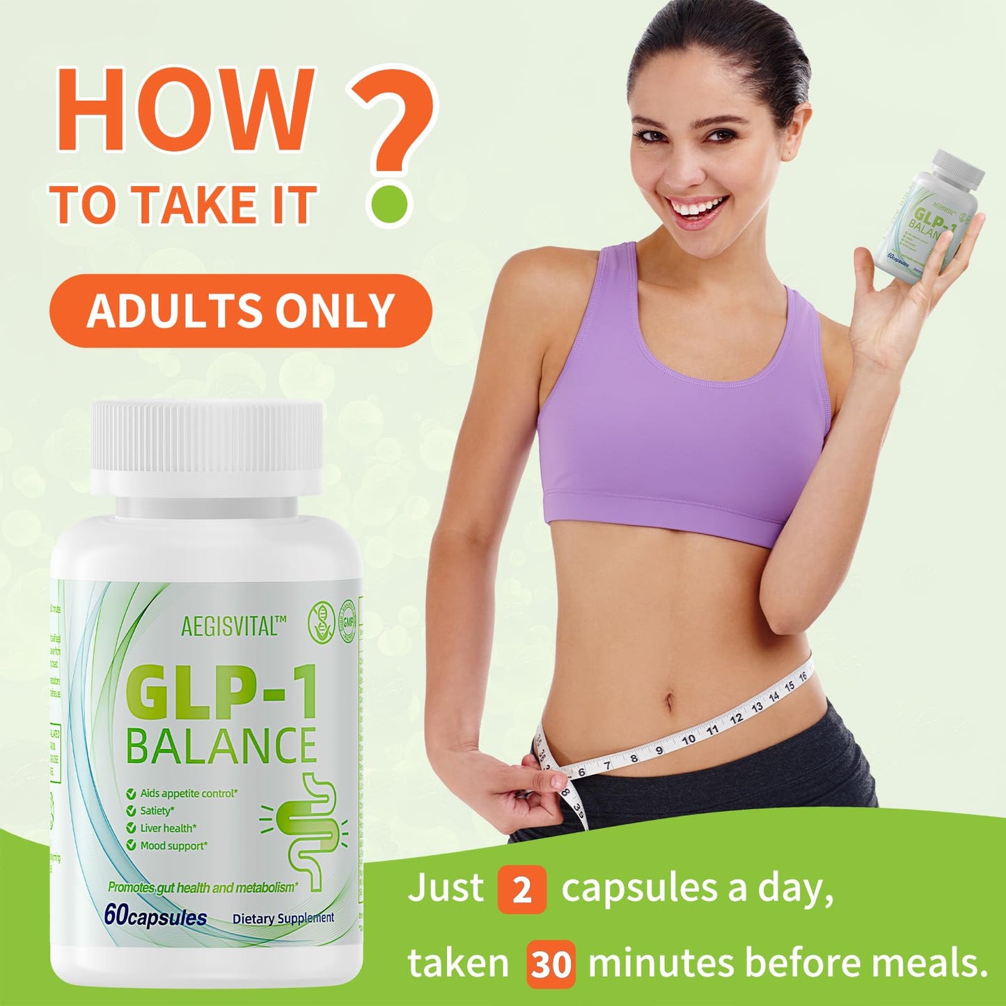 Aegisvital GLP1 Probiotic with Akkermansia Capsule 60 Count