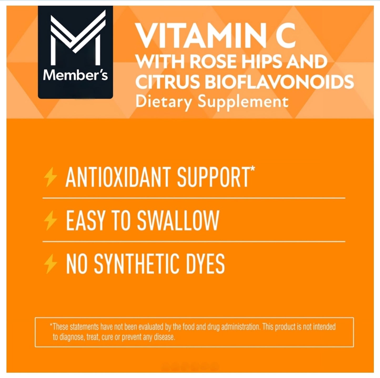 Generic Vitamin C 1000mg with Citrus Bioflavonoids & Rose HIPS, Tablets, 500 Count